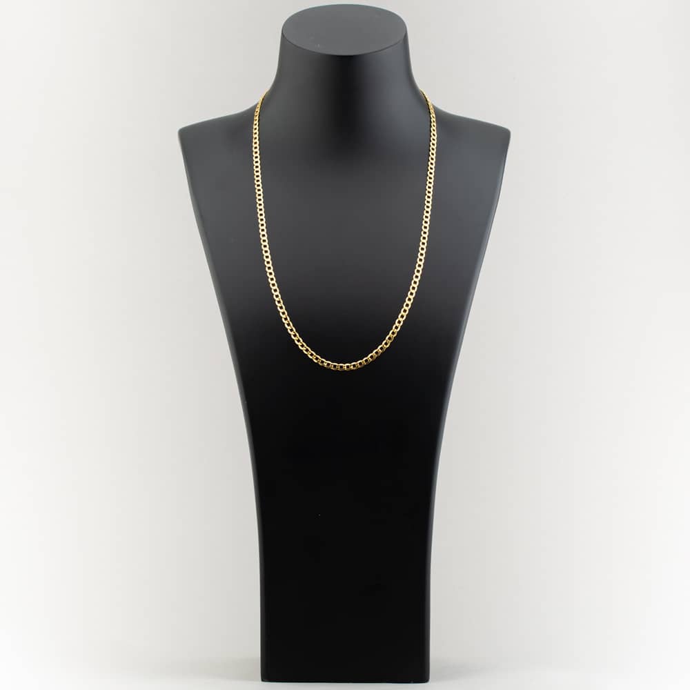 9ct Yellow Gold 22 Inch Curb Chain HC080-22