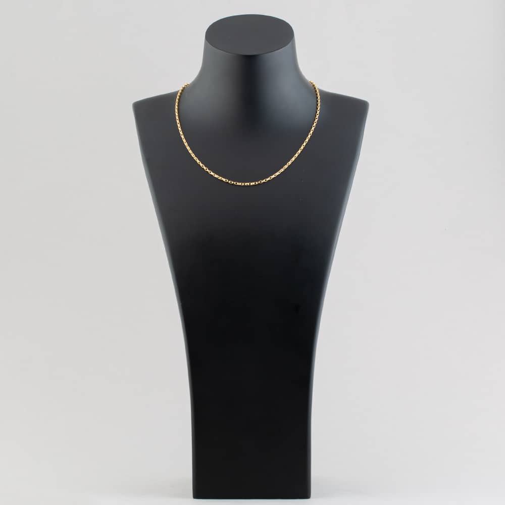 9ct Yellow Gold Rectangle Belcher Chain HOBD-210-9Y