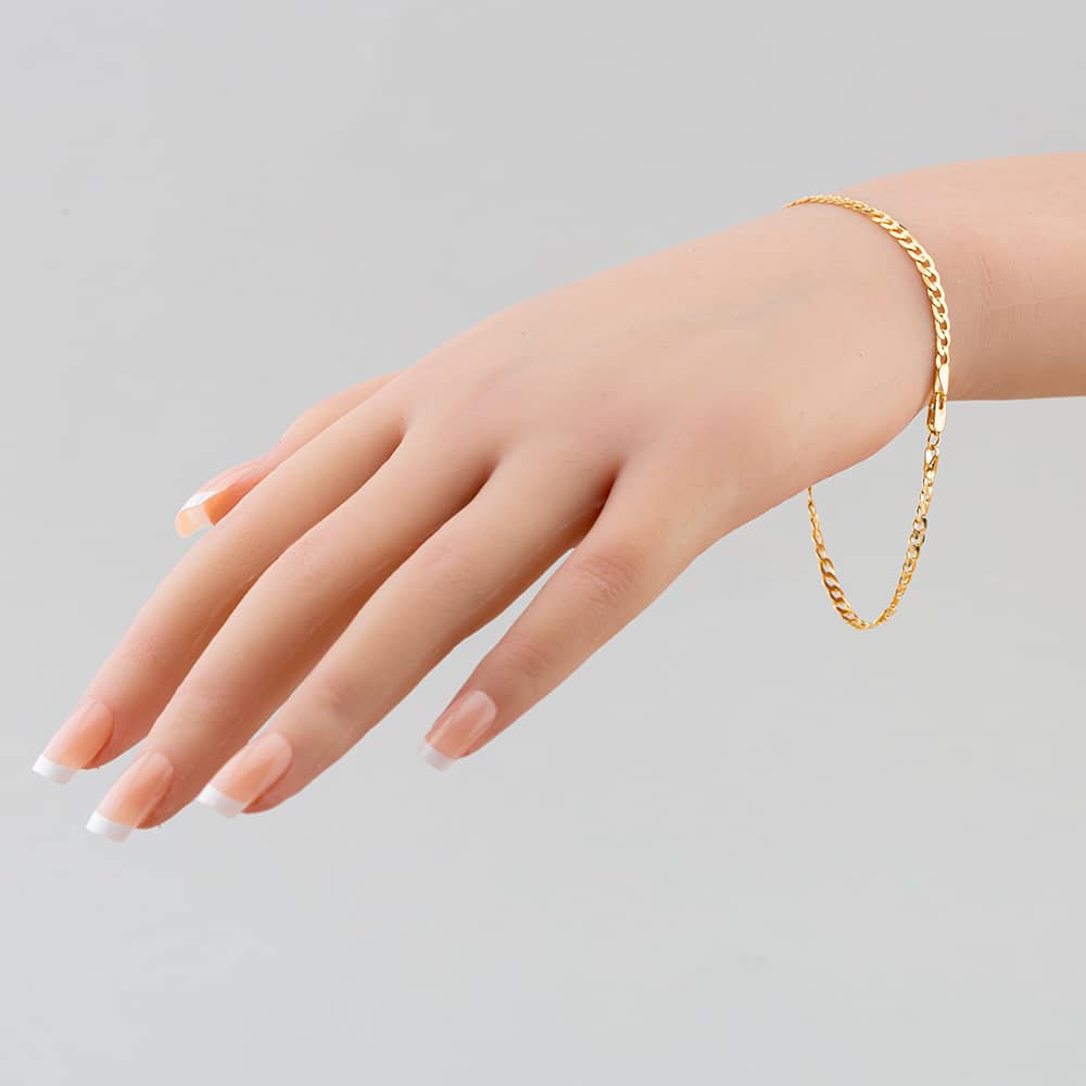 9ct Yellow Gold Curb Bracelet SUFC-340-9Y