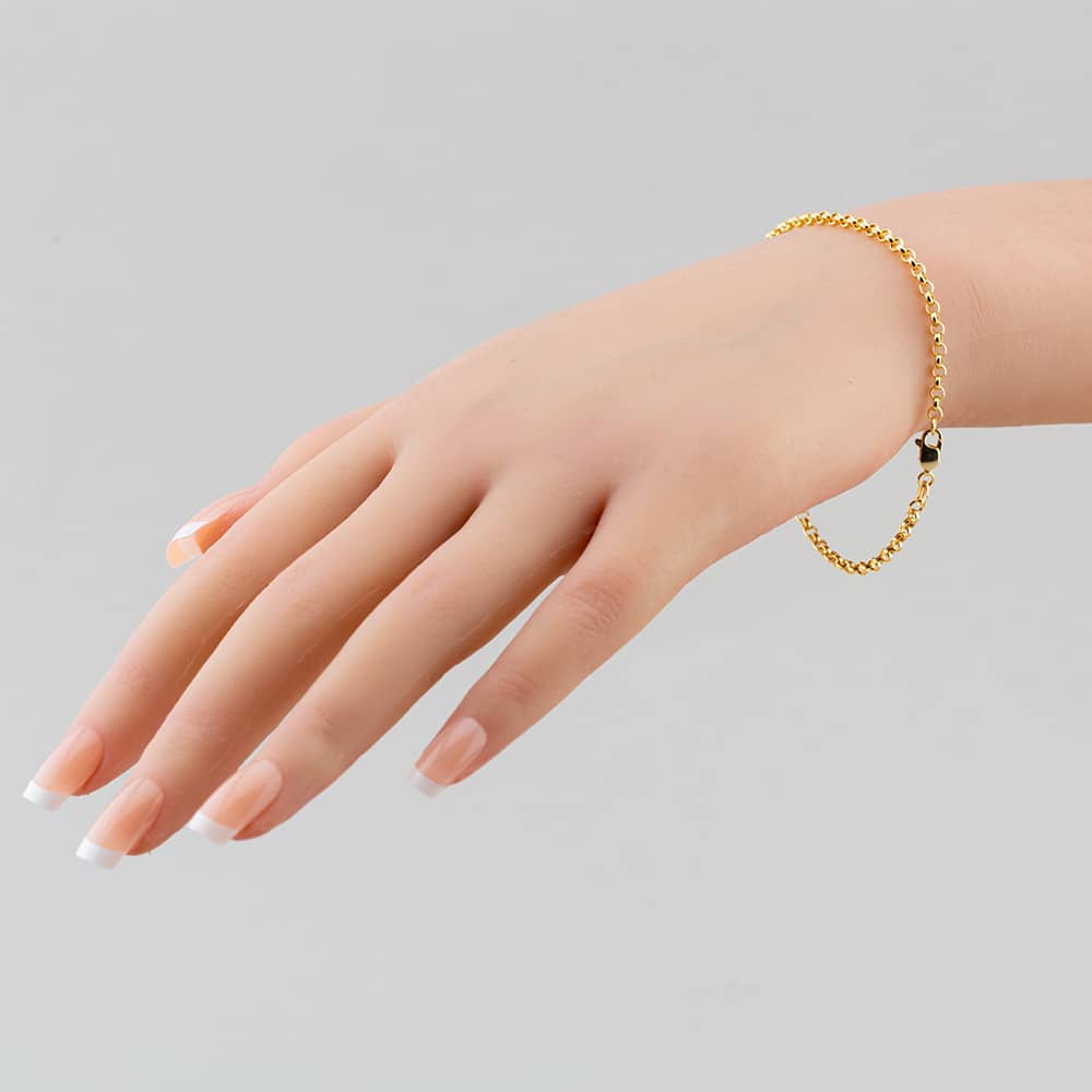 9ct Yellow Gold 7.5 Inch Mini Belcher Bracelet HRBP-270-9Y-7.5