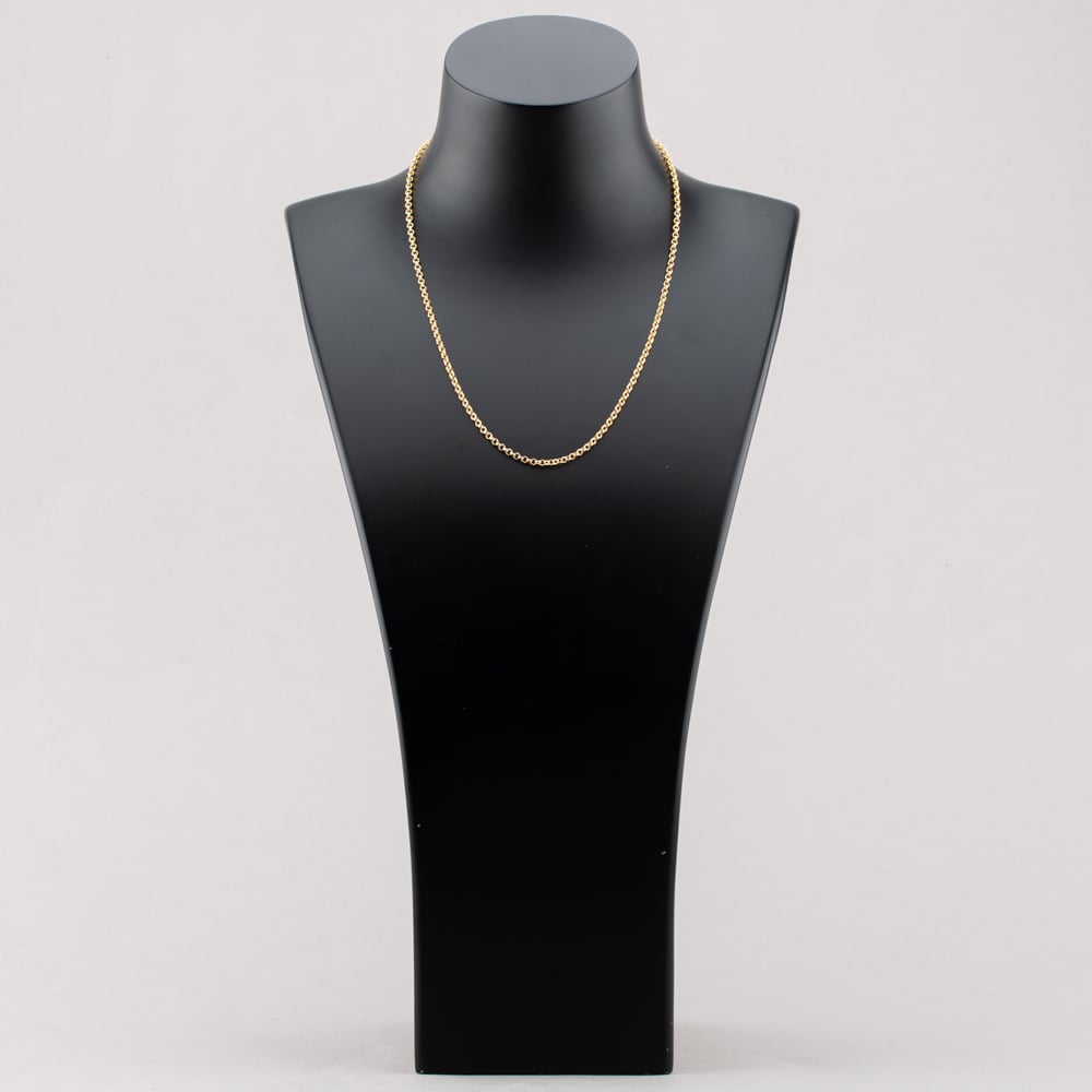 9ct Yellow Gold 16 or 18 Inch Round Belcher Chain HRB080