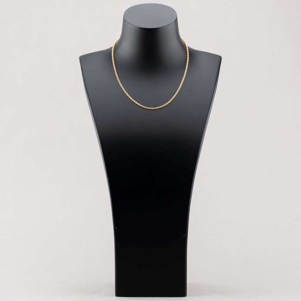 9ct Yellow Gold 16 or 18 Inch Round Belcher Chain HRB080
