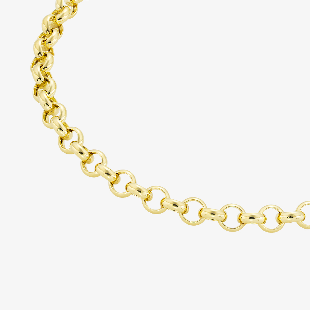 Gold Classic 9ct Yellow Gold 7.5 Inch Belcher Chain Bracelet HRBP-400-9Y-7.5