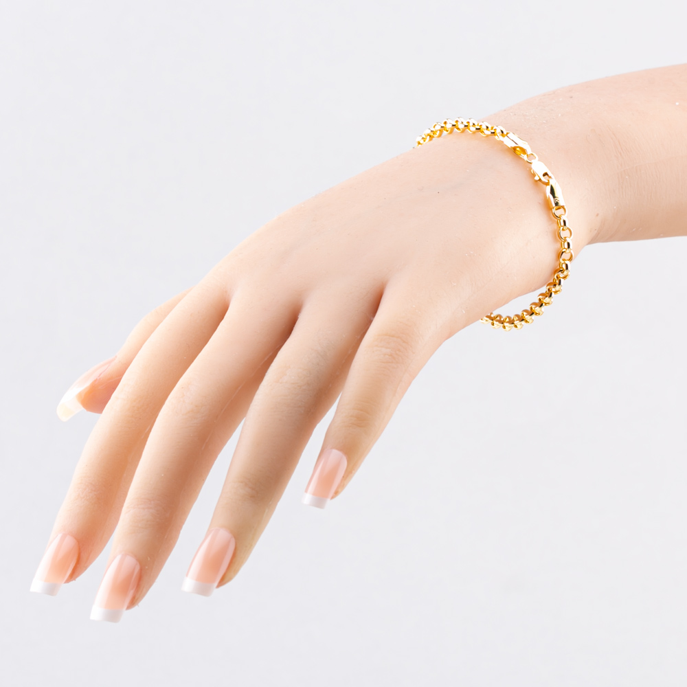 Gold Classic 9ct Yellow Gold 7.5 Inch Belcher Chain Bracelet HRBP-400-9Y-7.5