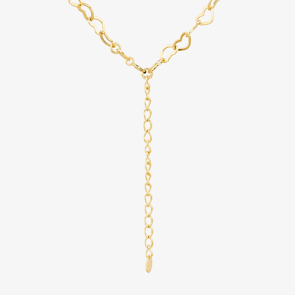 Gold Classic 9ct Yellow Gold 16-18 Inch Open Heart Chain HMHC-500-9Y-EX/16-18