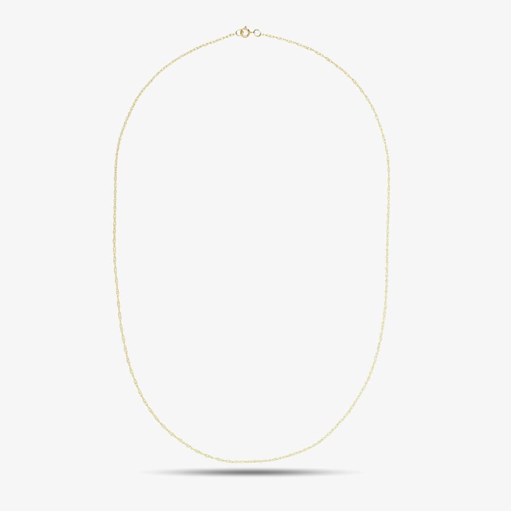 9ct Yellow Gold Fine Prince of Wales Rope Chain G7R