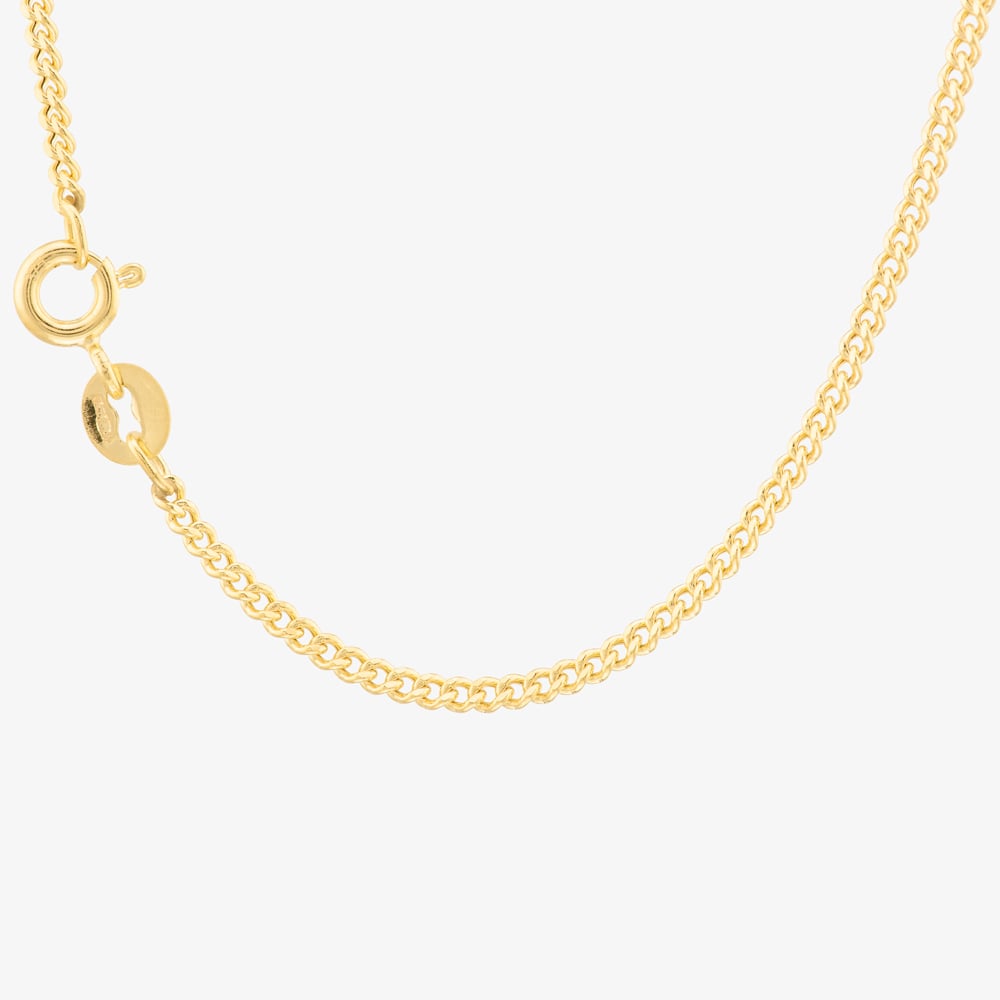 9ct Yellow Gold 18 Inch Flat Curb Chain 1.13.5864