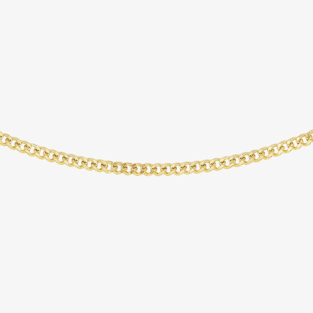 9ct Yellow Gold 20 Inch Fine Flat Curb Chain 1.13.5865