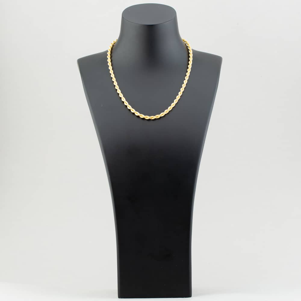 9ct Yellow Gold 18 Inch Rope Chain CUL085-18