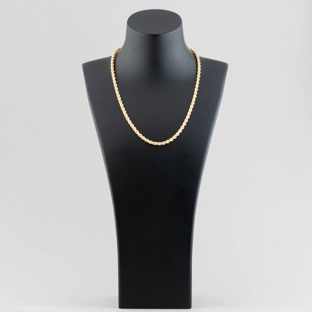 9ct Yellow Gold 20 Inch Rope Chain HLRP-420-9Y-20
