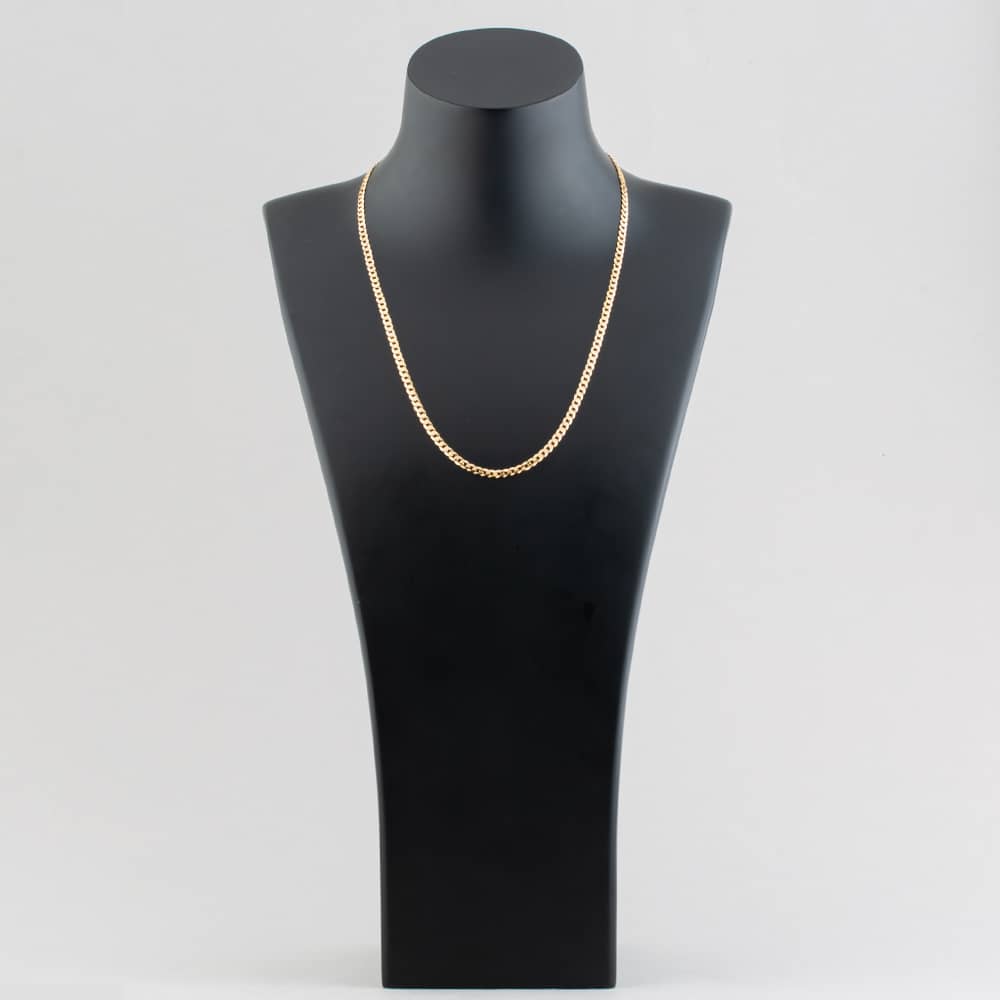 9ct Yellow Gold Flat Curb Chain SUFC-340-9Y