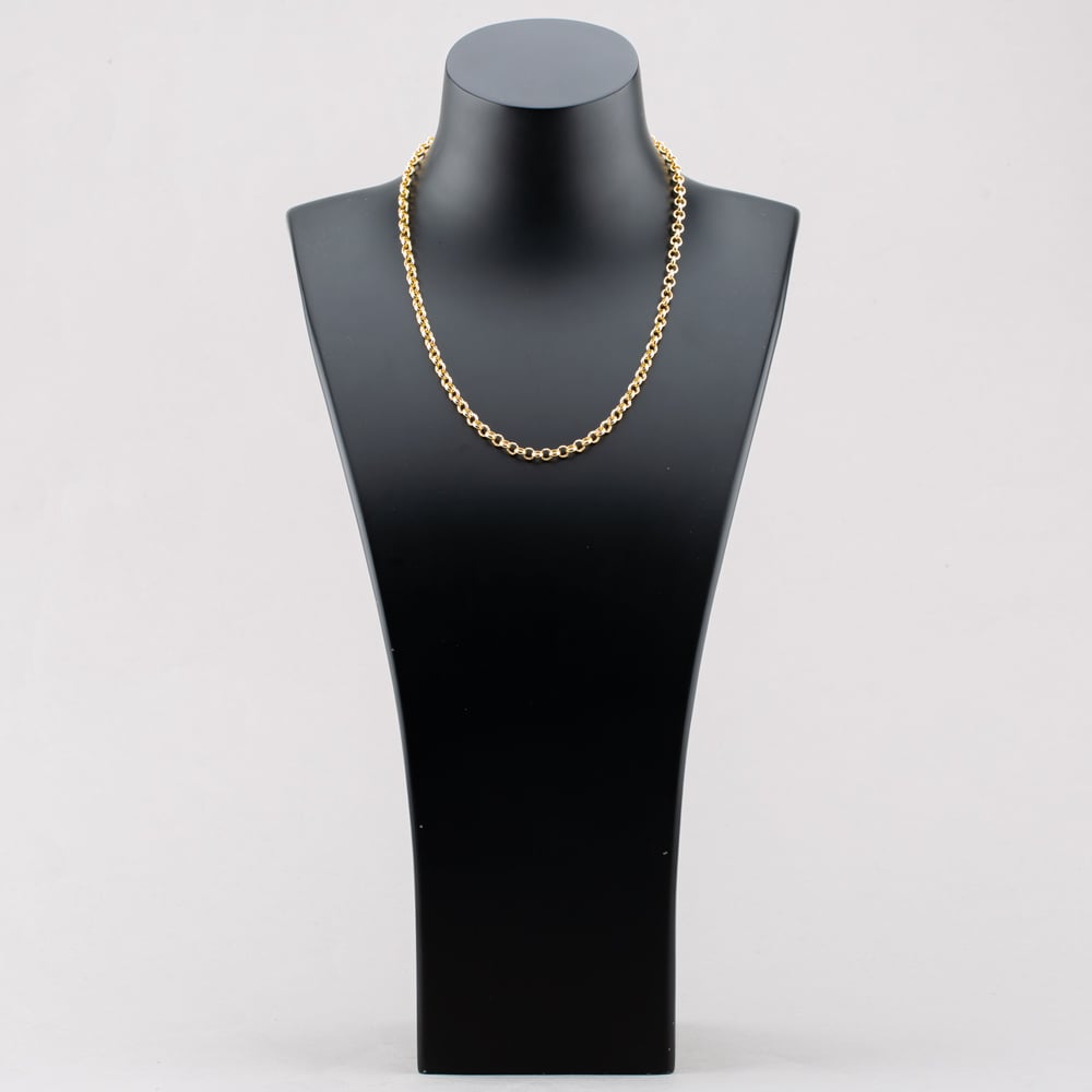 9ct Gold 18 inch Round Belcher Chain Necklace HRB150-18