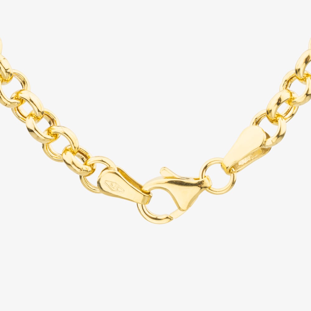 9ct Yellow Gold 18 or 20 Inch Round Belcher Chain HRB130