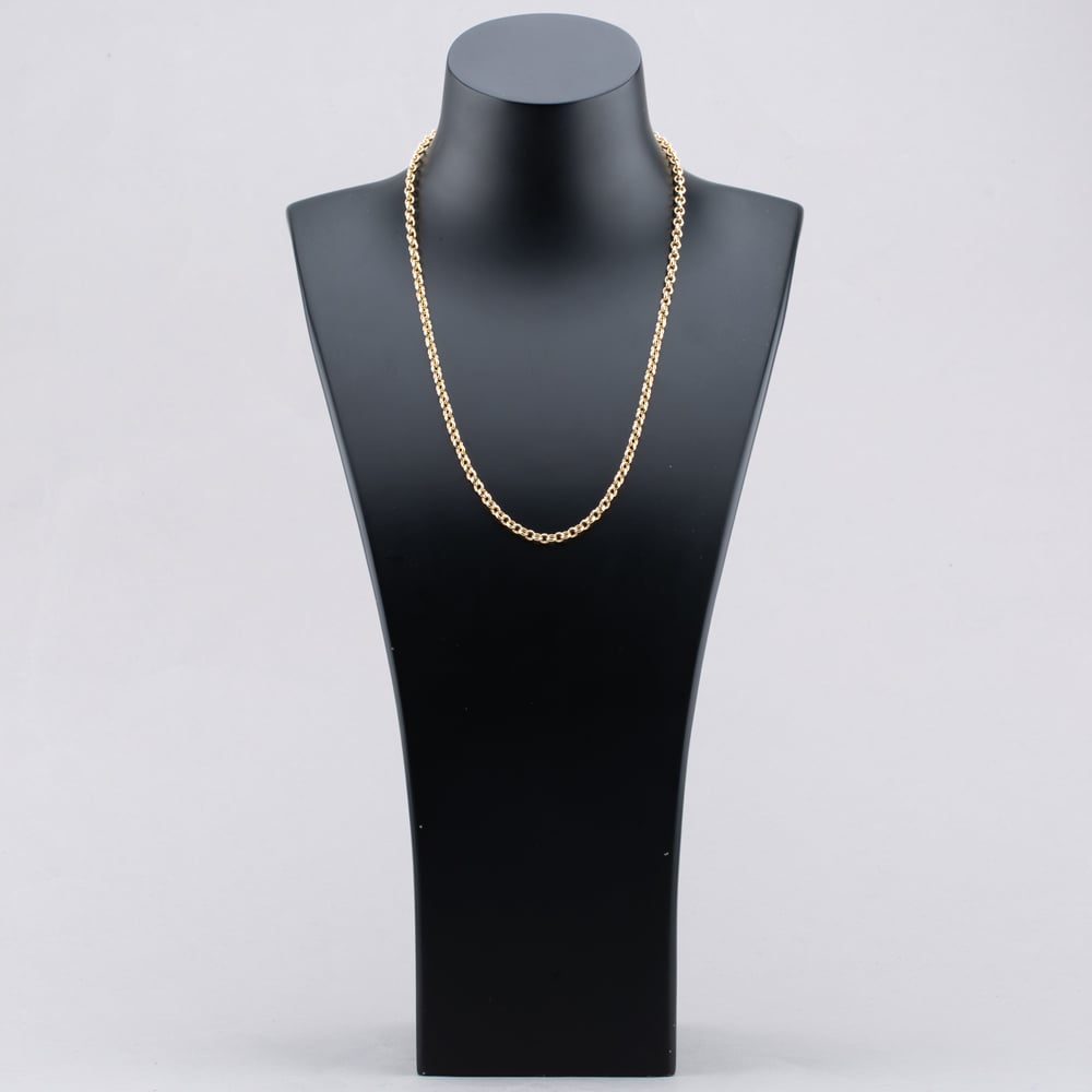 9ct Yellow Gold 18 or 20 Inch Round Belcher Chain HRB130
