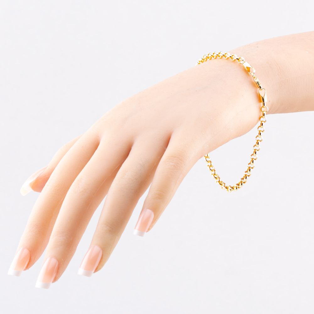 Gold Classic 9ct Yellow Gold 8.5 Inch Belcher Chain Bracelet HRBP-400-9Y-8.5
