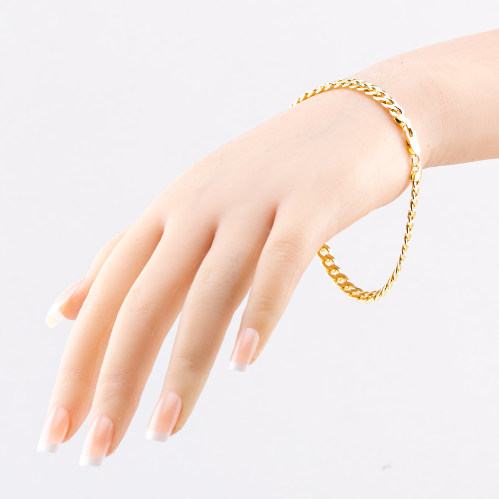 Gold Classic 9ct Yellow Gold 8.5 Inch Curb Chain Bracelet HCOC-580-9Y-8.5