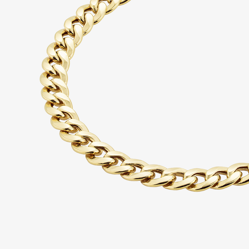 Gold Classic 9ct Yellow Gold 7.5 Inch Curb Chain Bracelet HCOC-580-9Y-7.5