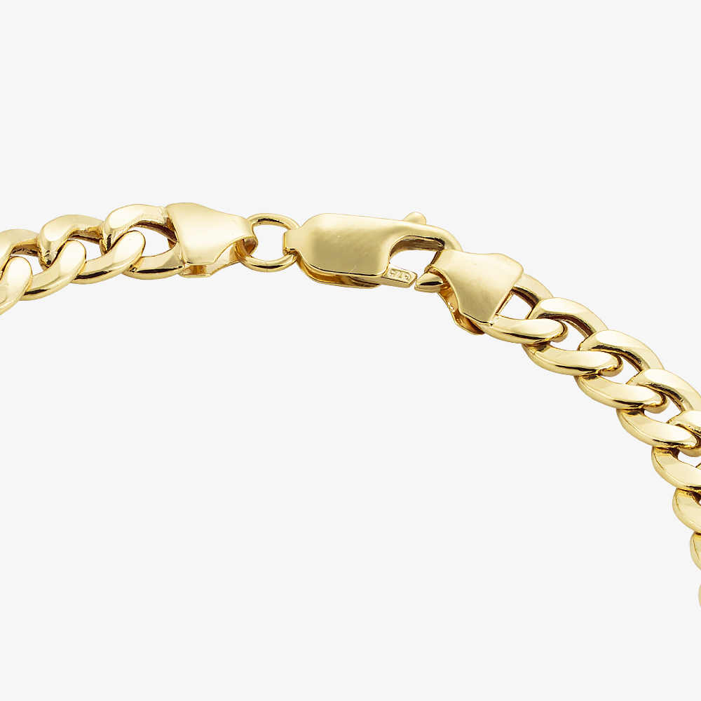 Gold Classic 9ct Yellow Gold 7.5 Inch Curb Chain Bracelet HCOC-580-9Y-7.5