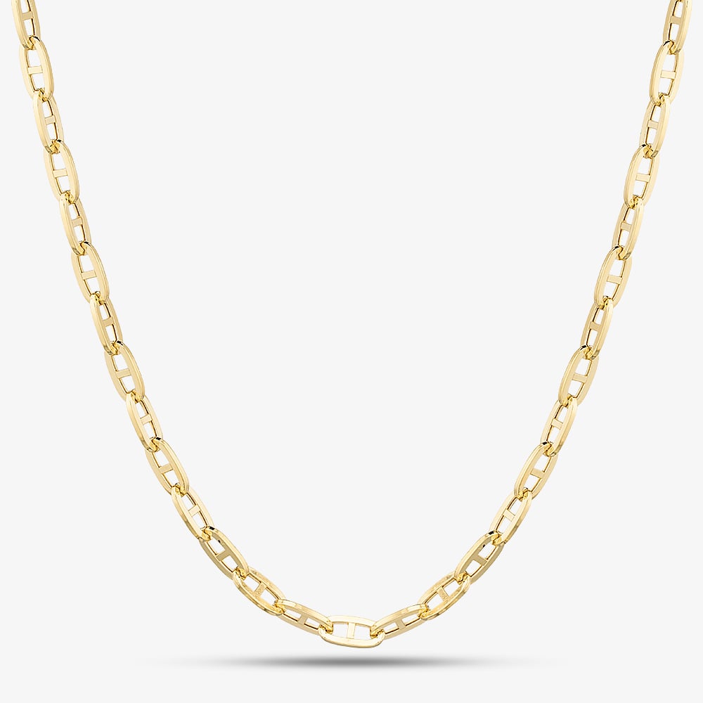 Gold Classic 9ct Yellow Gold 18 Inch Anchor Chain HPBC-390-9Y-18