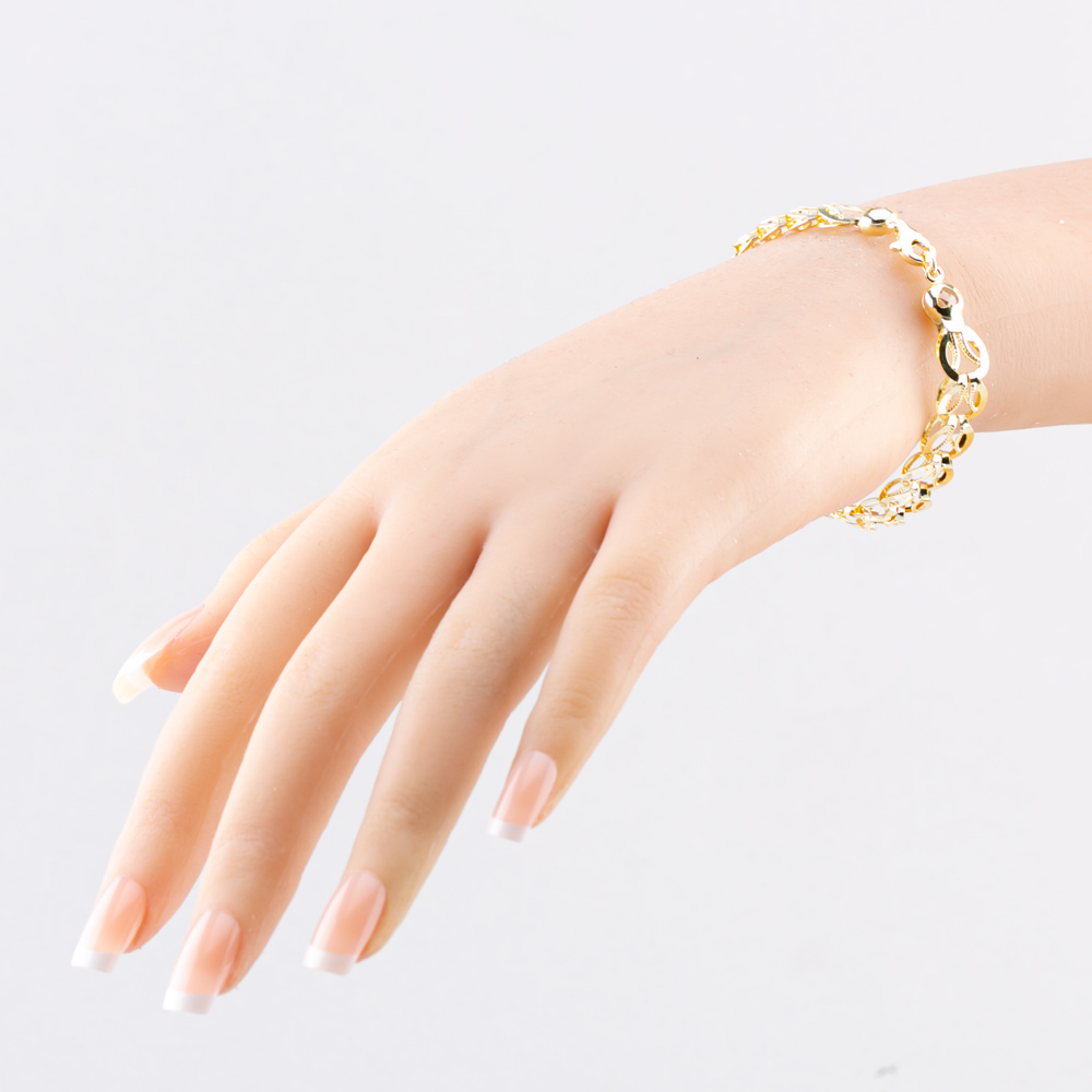 Gold Classic 9ct Yellow Gold 7.5 Inch Stamped Shell Link Bracelet HSLB-850-9Y-7.5