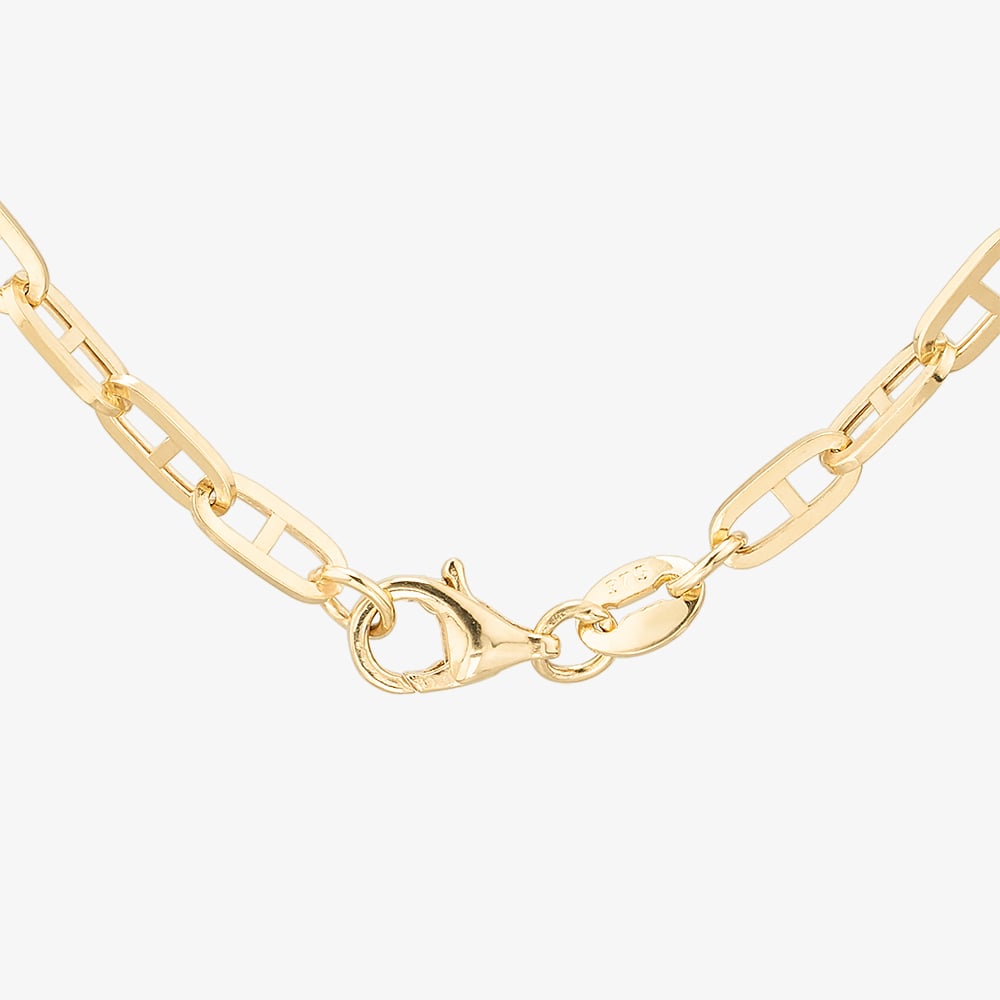 Gold Classic 9ct Yellow Gold 18 Oval Inch Anchor Chain HPBC-290-9Y-18