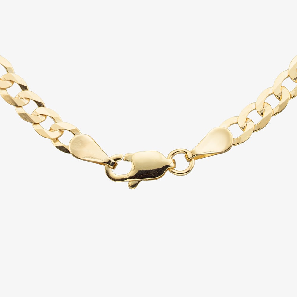 9ct Yellow Gold 24 Inch Flat Curb Chain SUFC-340-9Y-24