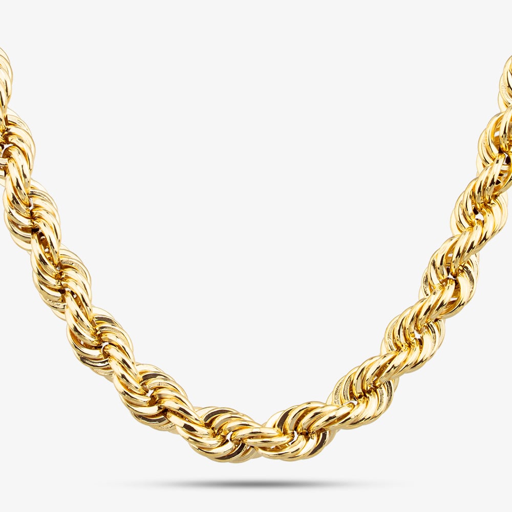 9ct Yellow Gold 18 Inch Rope Chain HLRP-420-9Y-18