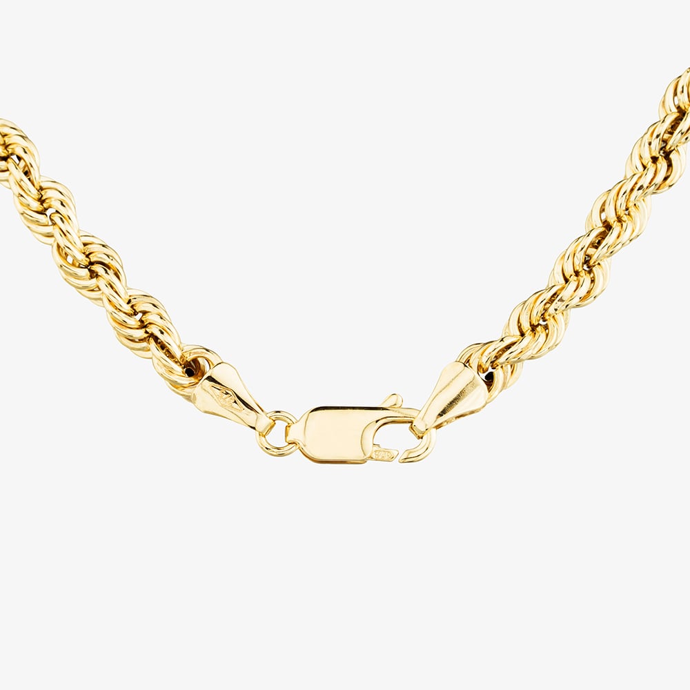 9ct Yellow Gold 18 Inch Rope Chain HLRP-420-9Y-18
