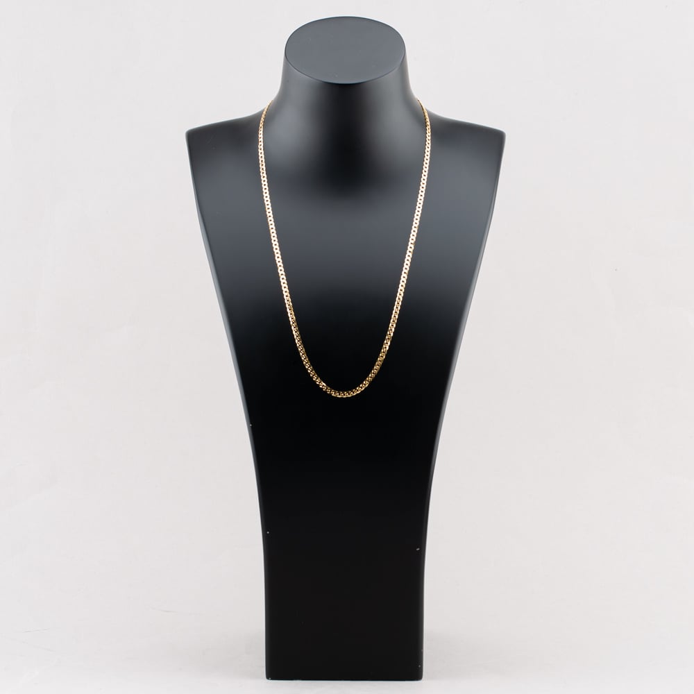Gold Classic 9ct Yellow Gold 22 Inch Flat Curb Chain SUFC-340-9Y-22