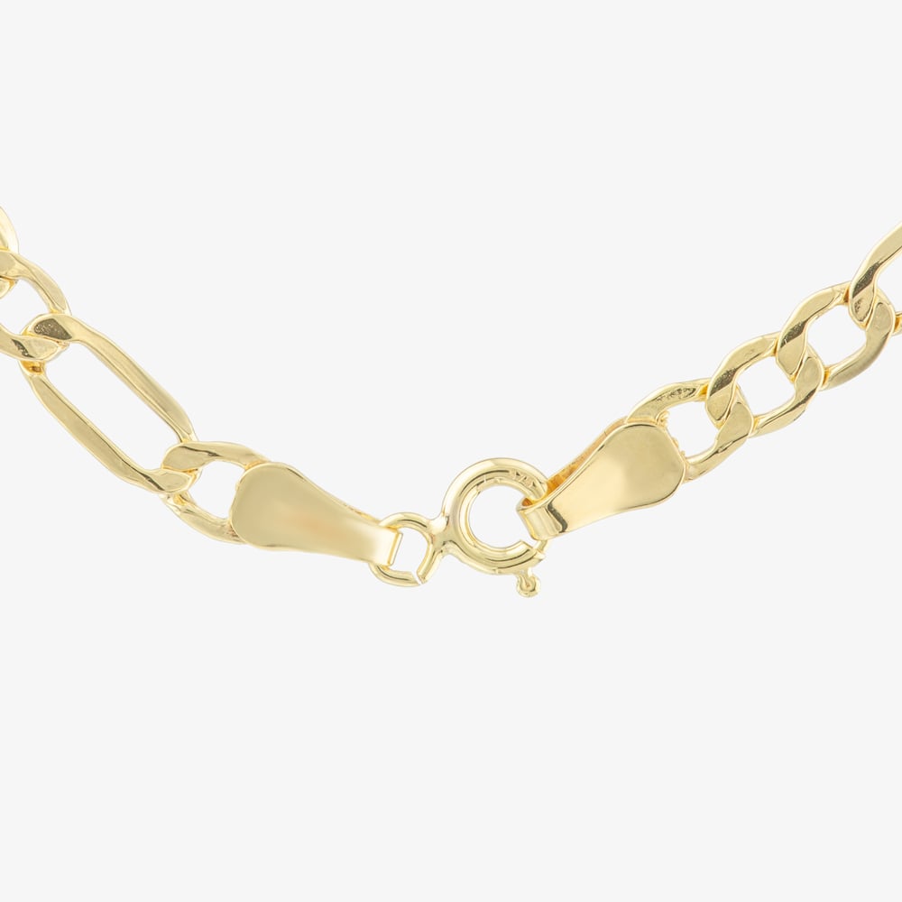 9ct Yellow Gold 20 Inch Hollow Figaro Chain HF080-20