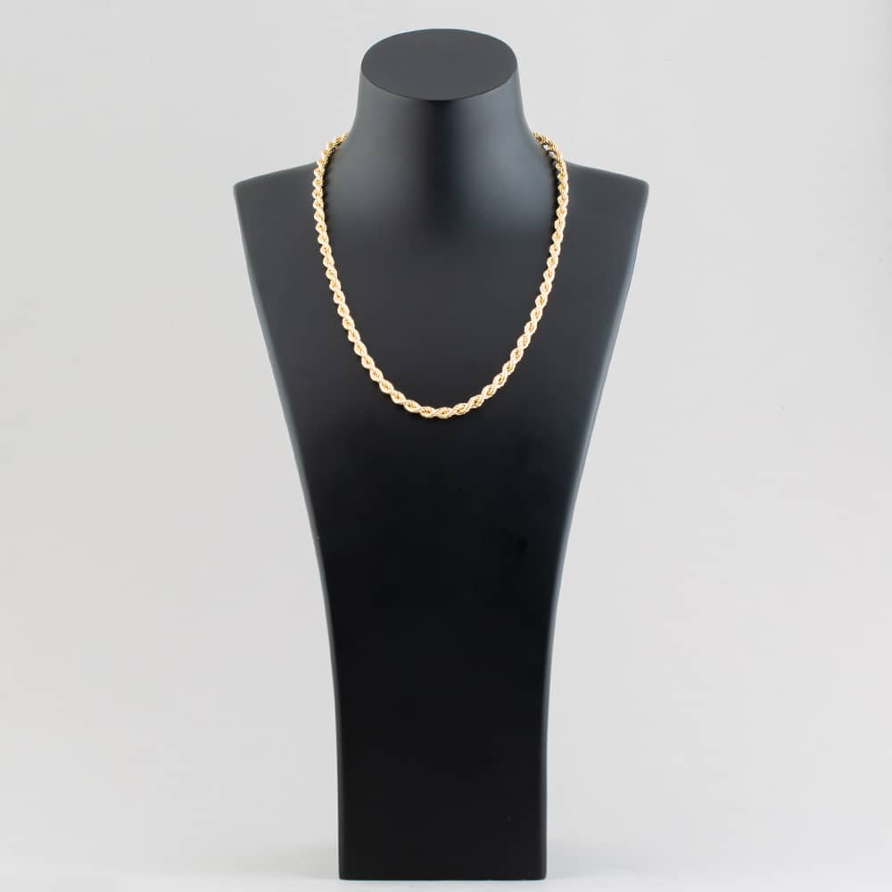 9ct Yellow Gold 20 Inch Rope Chain HLRP-500-9Y-20