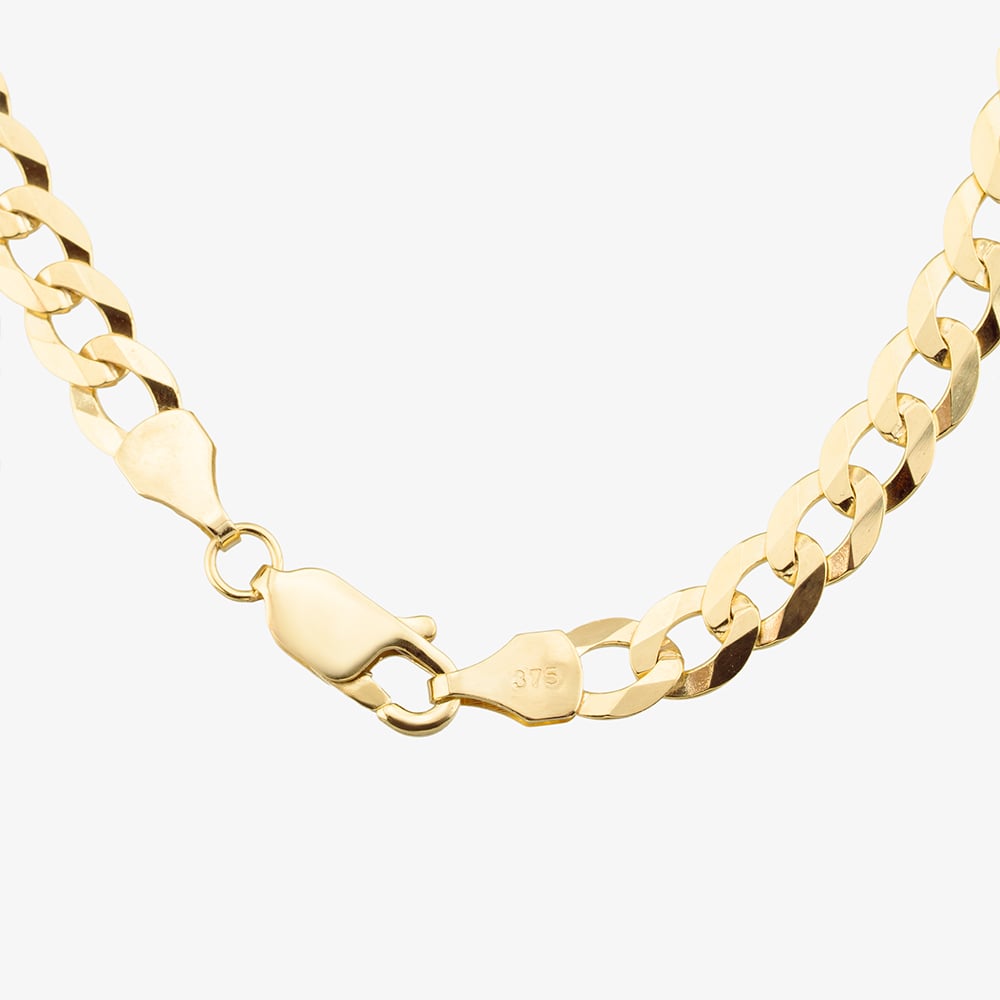 9ct Yellow Gold 22 Inch Flat Curb Chain SUFC-530-9Y-22