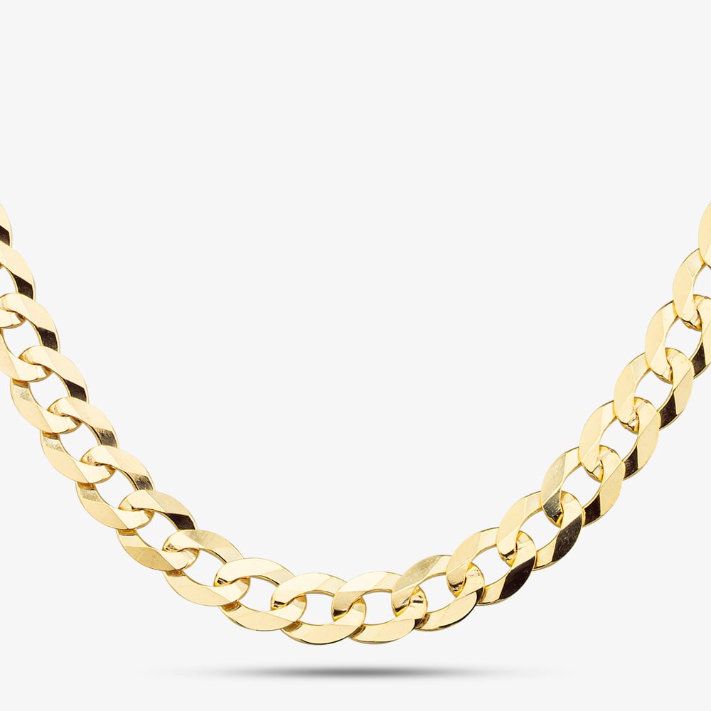 9ct Yellow Gold 20 Inch Flat Curb Chain SUFC-530-9Y-20