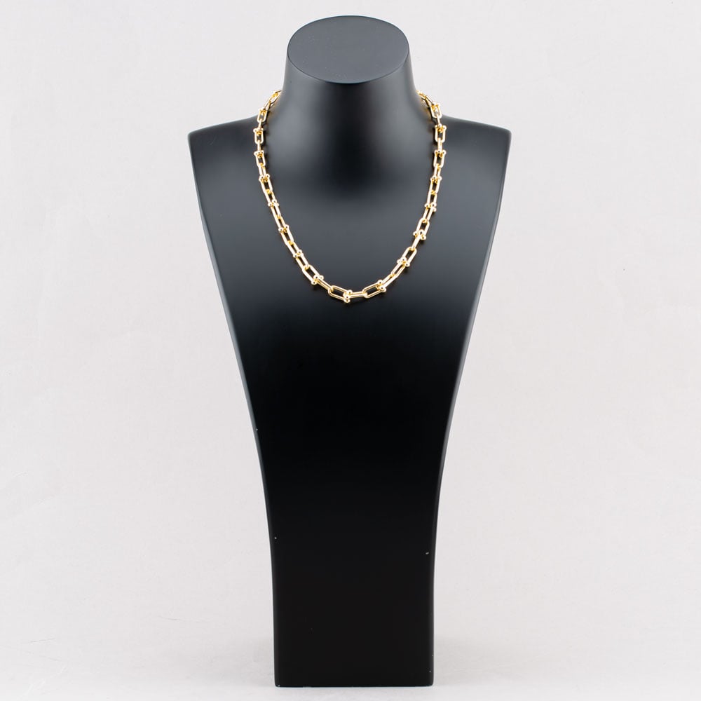 9ct Yellow Gold 18 Inch Fancy Ball Bar Chain HBGT-900-9Y-18