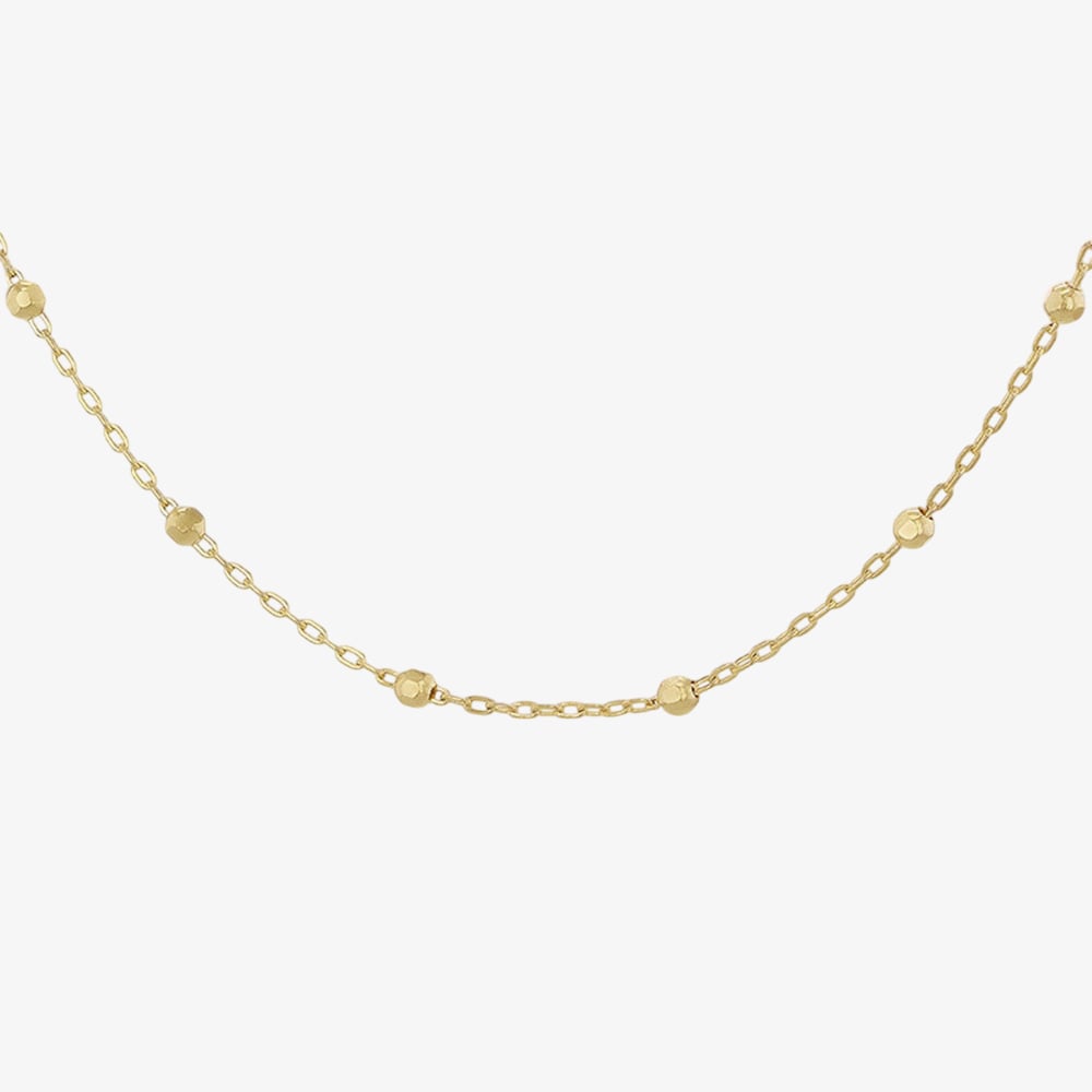 9ct Yellow Gold 16 Inch Fine Trace & Ball Chain 1.13.7903