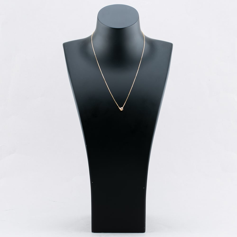 9ct Yellow Gold Double Circle Link Necklace 111125147265
