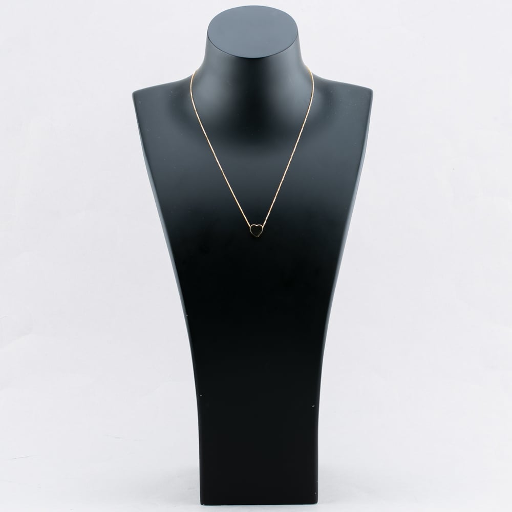 9ct Yellow Gold Heart Slider Necklace 111125147269