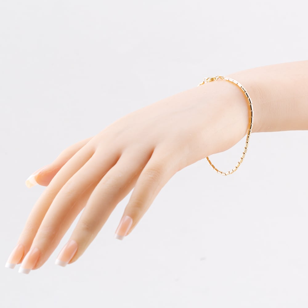 9ct Yellow Gold Seed Link Chain Bracelet 111125147270
