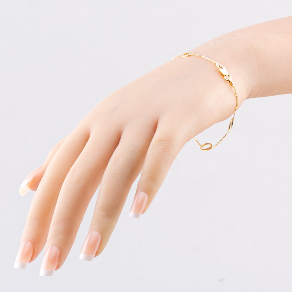 Gold Classic 9ct Yellow Gold Multi Open Oval Bracelet 111125147614