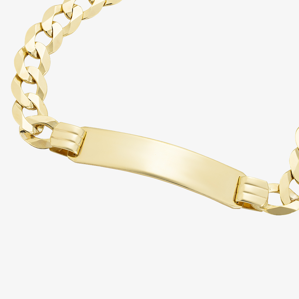 Gold Classic 9ct Yellow Gold 8.5 Inch ID Curb Chain Bracelet SIDB-830-9Y-8.5