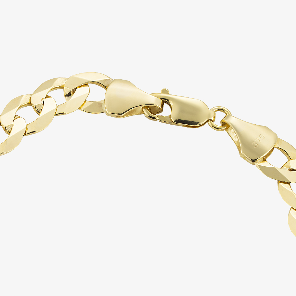 Gold Classic 9ct Yellow Gold 8.5 Inch ID Curb Chain Bracelet SIDB-830-9Y-8.5
