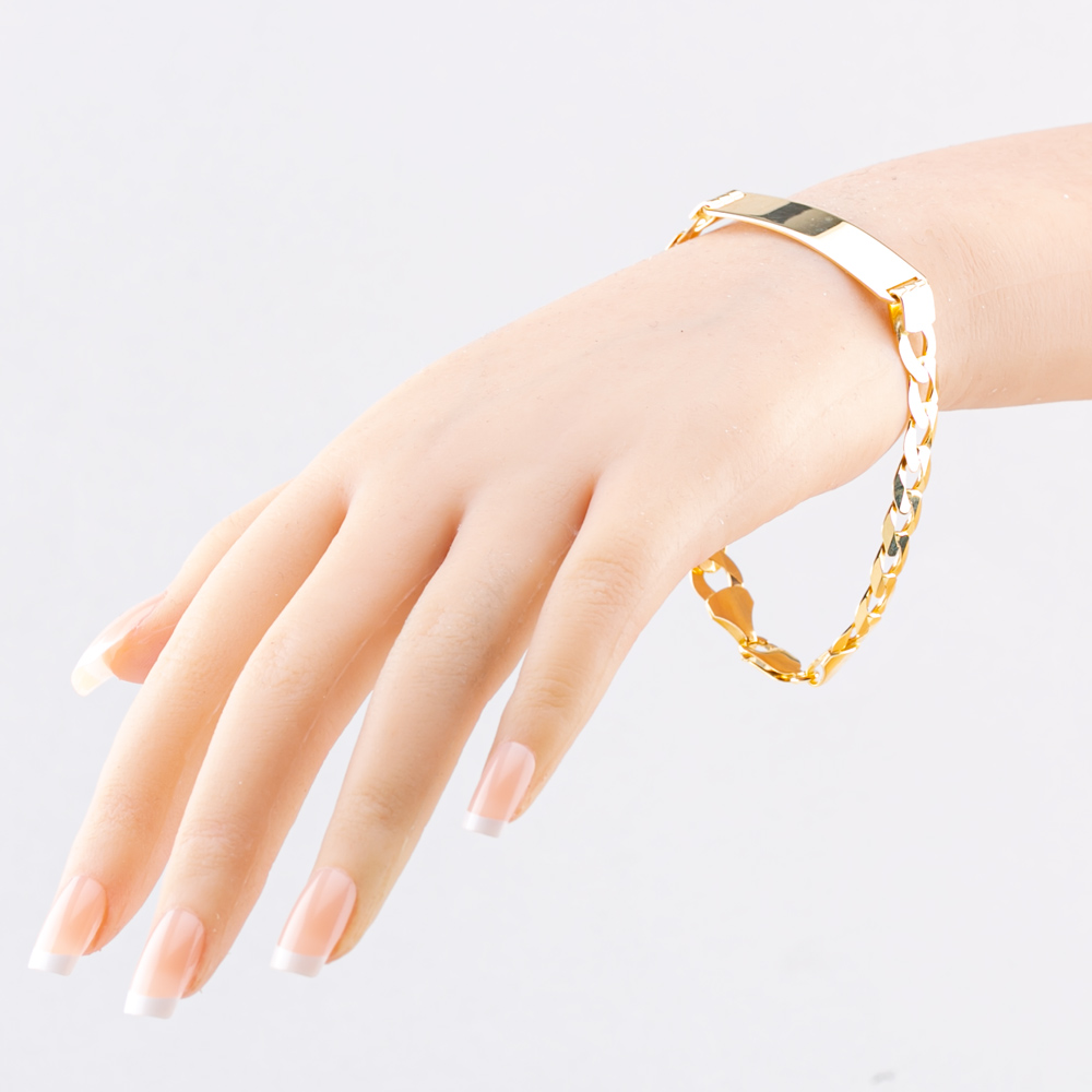 Gold Classic 9ct Yellow Gold 8.5 Inch ID Curb Chain Bracelet SIDB-830-9Y-8.5