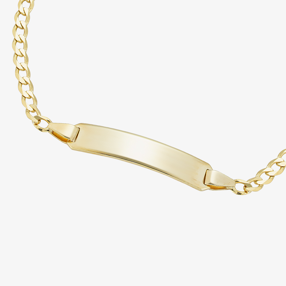 Gold Classic 9ct Yellow Gold 6 Inch ID Chain Bracelet SIDB-230-9Y-6