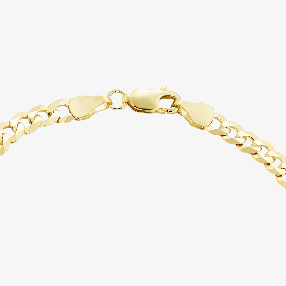 Gold Classic 9ct Yellow Gold 7.5 Inch ID Curb Chain Bracelet SIDB-440-9Y-7.5
