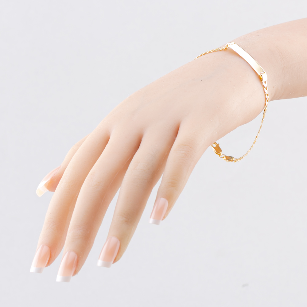 Gold Classic 9ct Yellow Gold 7.5 Inch ID Curb Chain Bracelet SIDB-440-9Y-7.5