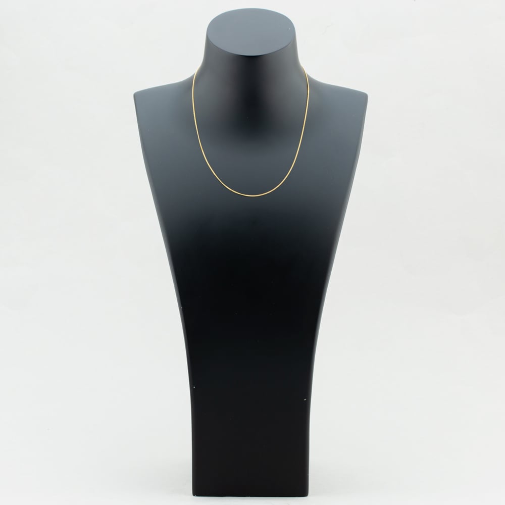 9ct Yellow Gold 40cm Fine Curb Chain CC008 40CM