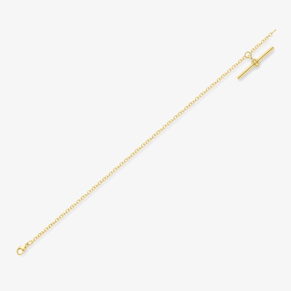 9ct Yellow Gold T-Bar Belcher Bracelet CA023-07
