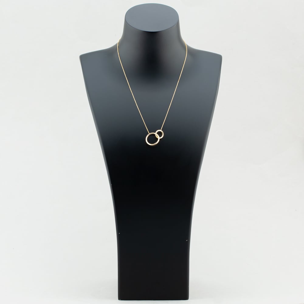 9ct Gold Interlocking Rings Necklace CN132-17