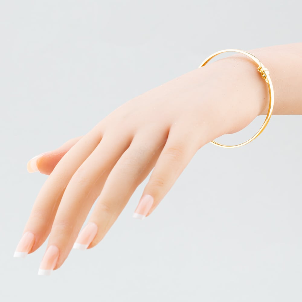9ct Yellow Gold 3mm Tube Bangle 1.31.2111