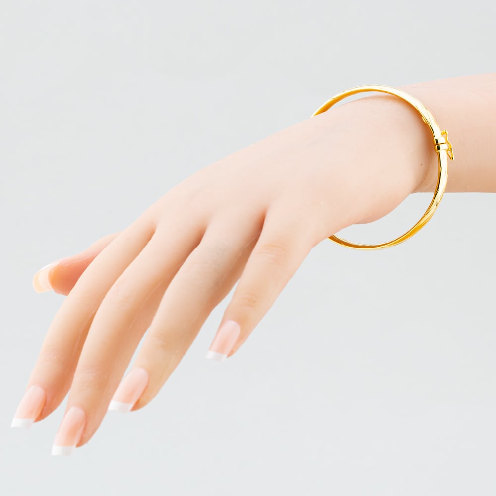 9ct Gold Twist Bangle 1340521
